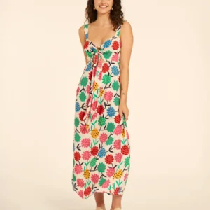 VESTIDO PEPA LOVES ANUDADO FLORES