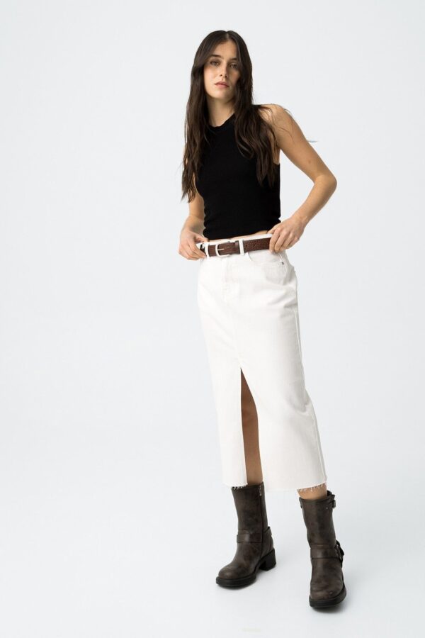 FALDA TIFFOSI STEFANI BLANCA - Imagen 2