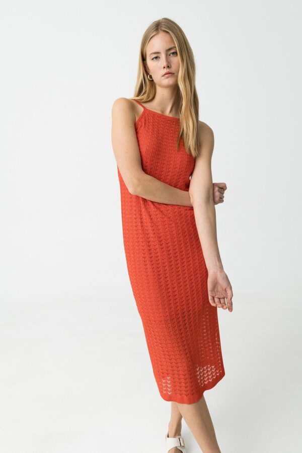 VESTIDO TIFFOSI MENIPPE NARANJA - Imagen 3