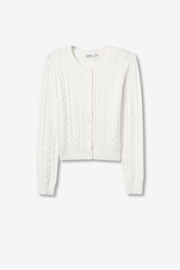 CARDIGAN TIFFOSI LIMNORIA BLANCO - Imagen 5