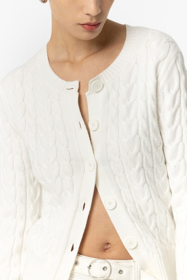 CARDIGAN TIFFOSI LIMNORIA BLANCO - Imagen 2