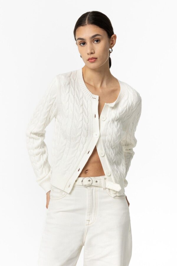CARDIGAN TIFFOSI LIMNORIA BLANCO