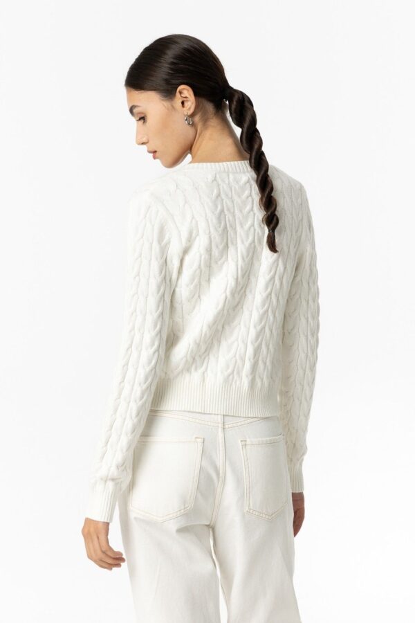 CARDIGAN TIFFOSI LIMNORIA BLANCO - Imagen 3