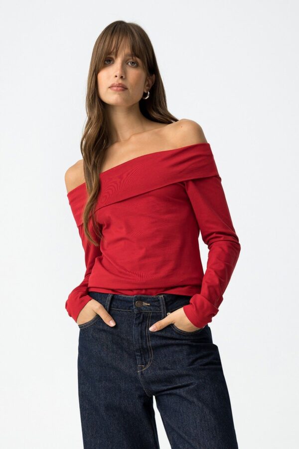 CAMISETA TIFFOSI LOOK ROJA