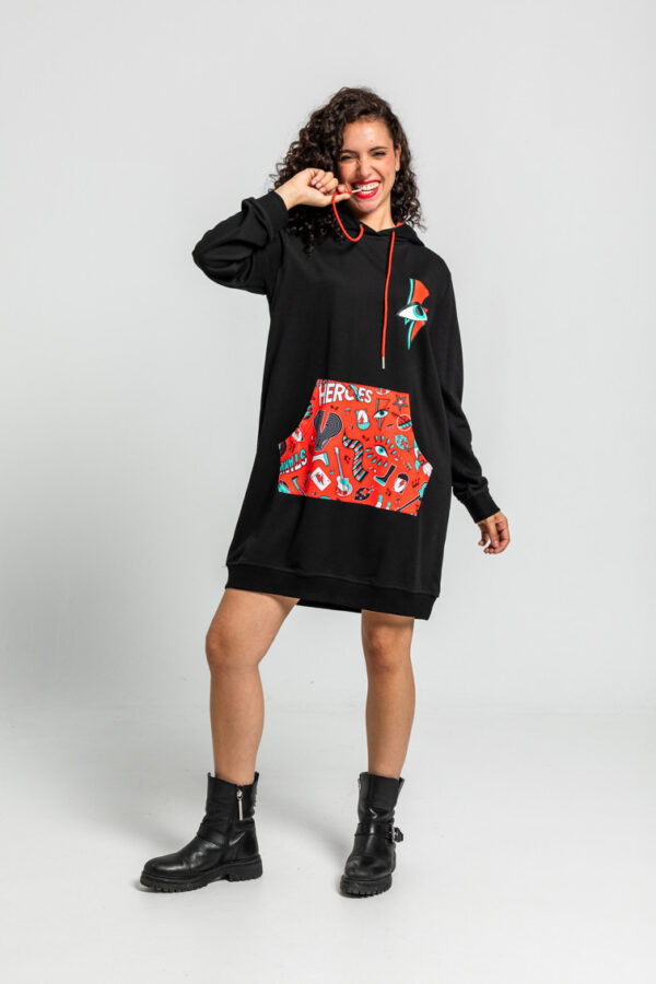 VESTIDO SUDADERA LOLINA BOWIE - Imagen 2